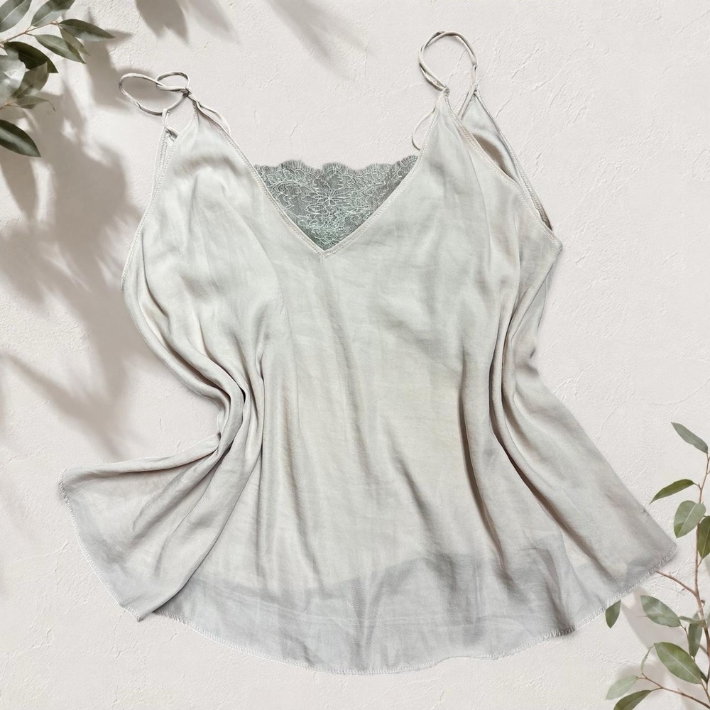 Free People Intimately Lace Bralette Cami Top Cream Tan XS Boho Coquette